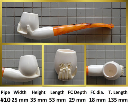 GENUINE MEERSCHAUM HANDMADE  PIPES GR#3