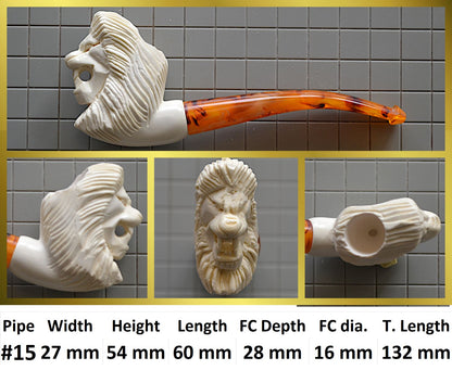 GENUINE MEERSCHAUM HANDMADE  PIPES GR#3