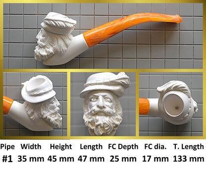 GENUINE MEERSCHAUM HANDMADE  PIPES GR#3