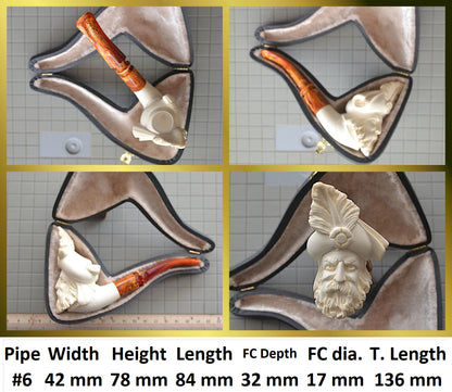 GENUINE MEERSCHAUM HANDMADE  PIPES GR#1