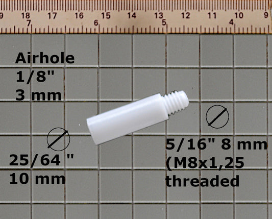 Teflon Delrin Screw Tenon for 9 mm filters