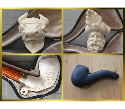 GENUINE MEERSCHAUM HANDMADE  PIPES GR#1